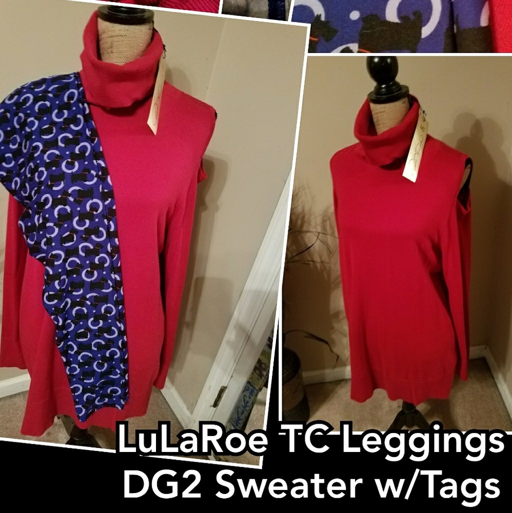 LuLaRoe TC Leggings.. DG2 Sweater